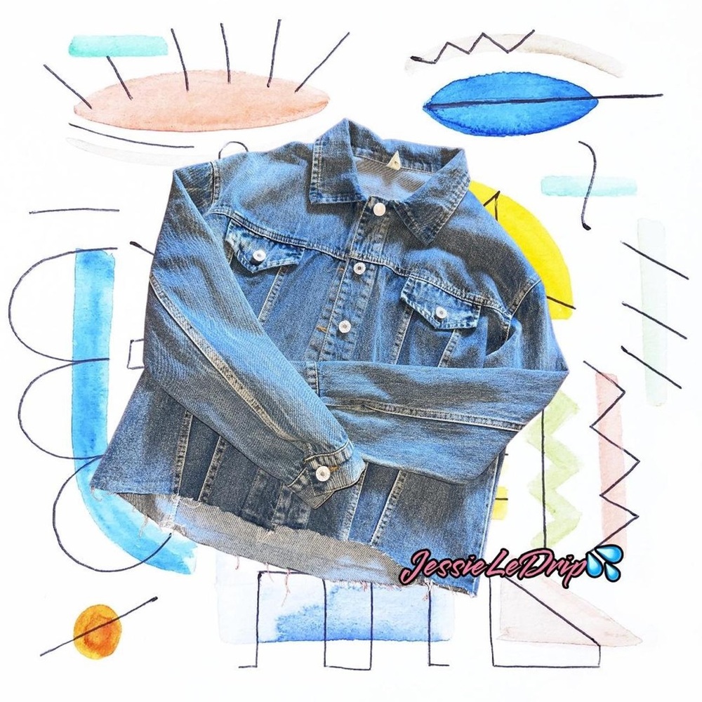 Reworked denim jacket - Picture 2 of 3